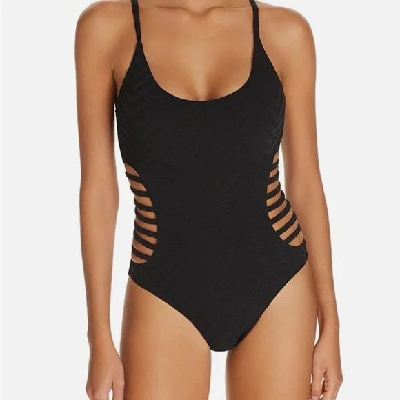 Red Carter Swim Nwt Red Carter Twilight Cruz Black Cutout One